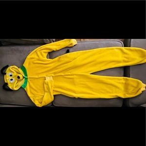 SCOOBY DOO ADULT ONE PIECE ONSIE EXTRA PLUSH PAJAMA COSTUME SIZE S WITH POCKETS